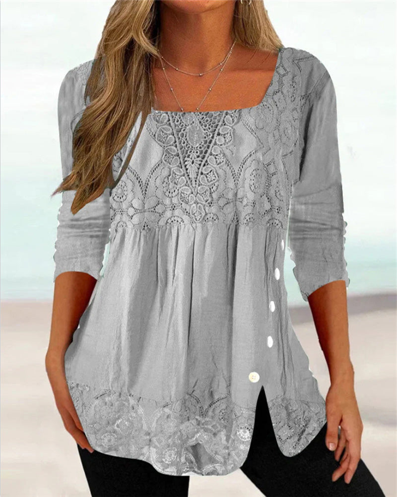 Elegante damesblouse met stijlvol ontwerp en unieke afwerking