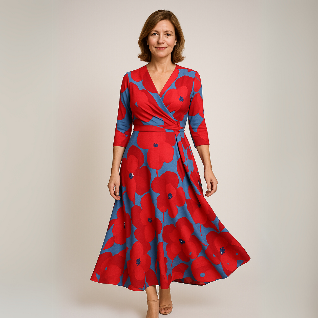 Luxe bloemenjurk voor elegante en bijzondere gelegenheden