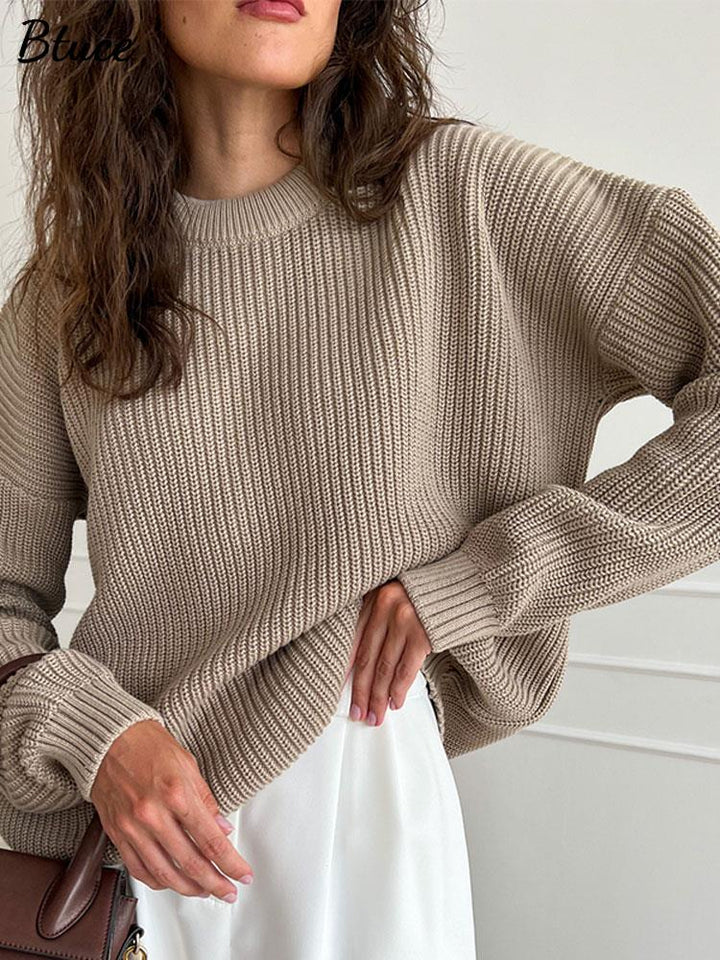 Chique damestrui met lange mouwen en laconiek design