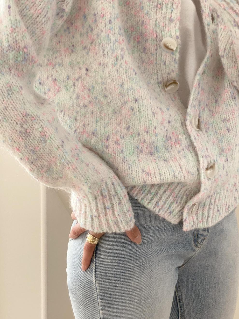 Stijlvol damesvest met lange mouwen en knoopsluiting