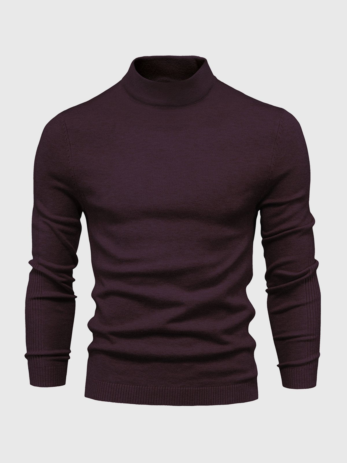 Wasbare Mockneck Trui voor Dames – Comfortabele Slim Fit Gebreid Shirt