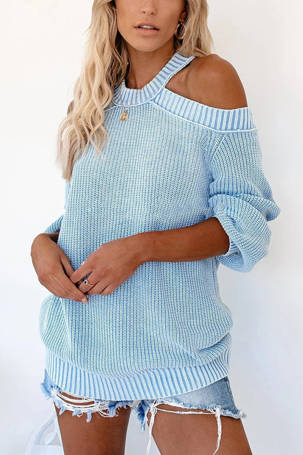 Cold Shoulder Sweater met Stijlvol Design