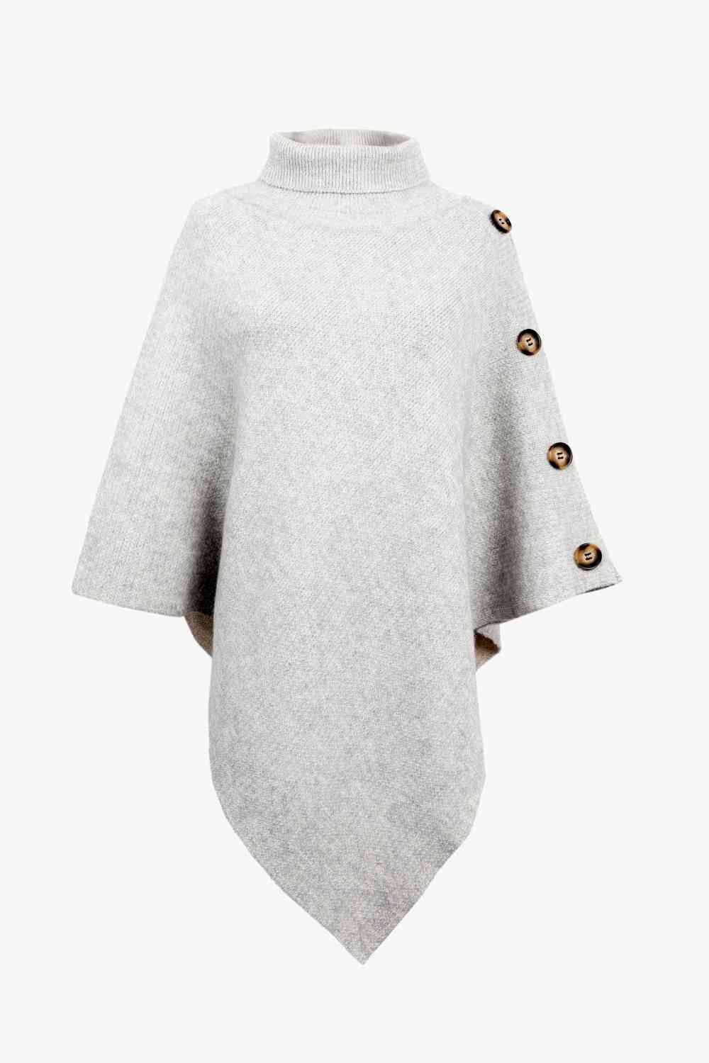 Stijlvolle Coltrui Poncho met Knoopdetails - Comfort en Mode
