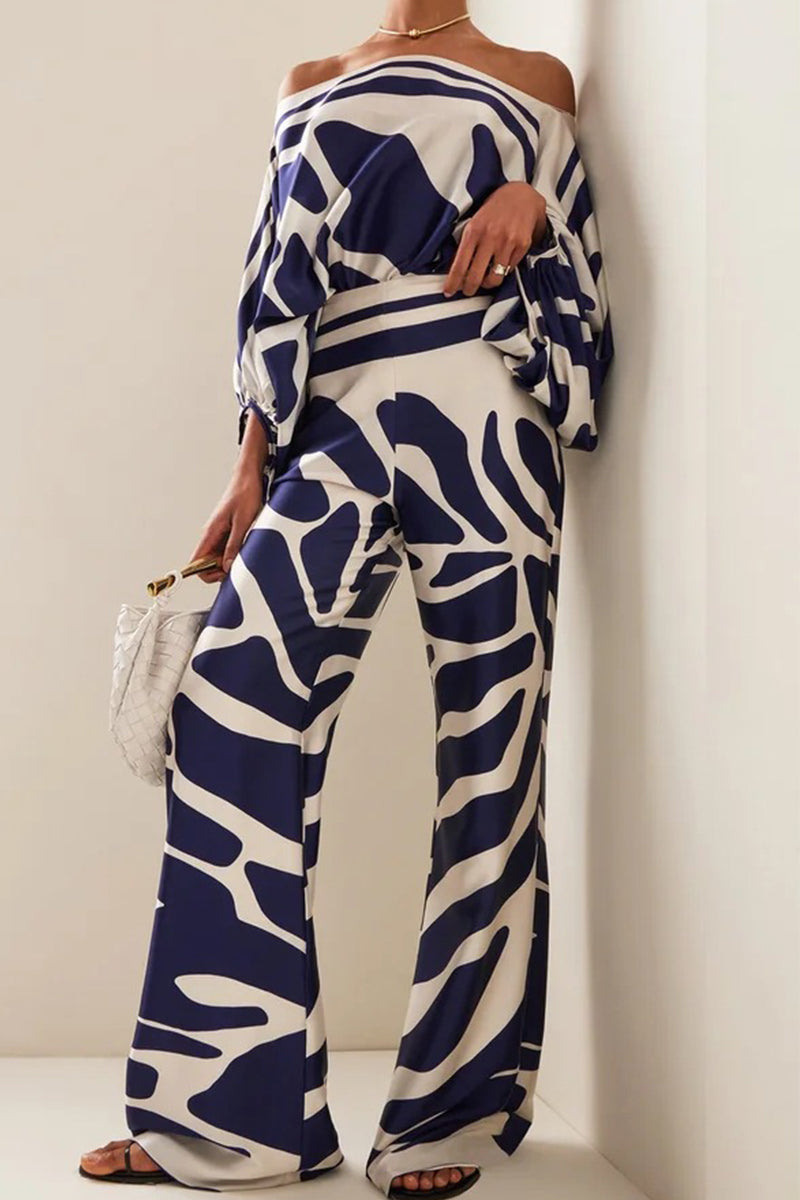 Elegante nonchalant jumpsuit met off-shoulder ontwerp en lange mouwen