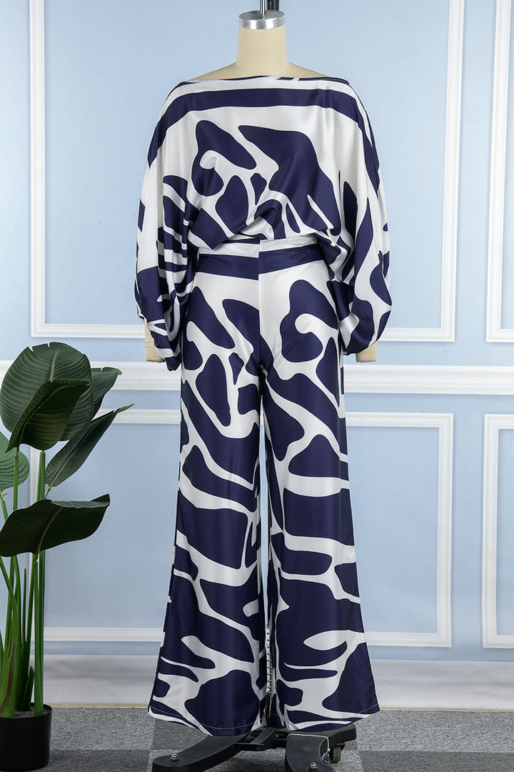 Elegante nonchalant jumpsuit met off-shoulder ontwerp en lange mouwen