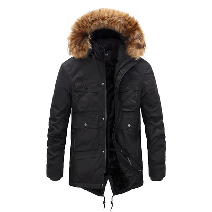 Winterjas voor Heren - Dikke Hooded Parka met Afneembare Voering | Warme Windjack | Oversized Modieuze Jas