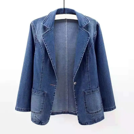 Ida's Denim Luxe klassieke blazer