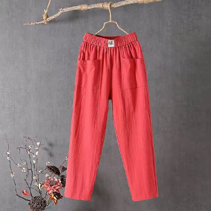 Losse nonchalant zomerbroek voor dames met comfortabele pasvorm