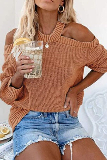 Cold Shoulder Sweater met Stijlvol Design