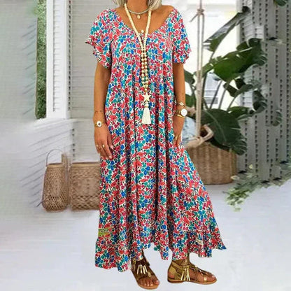 Josefine | Klassieke maxi jurk in boho stijl