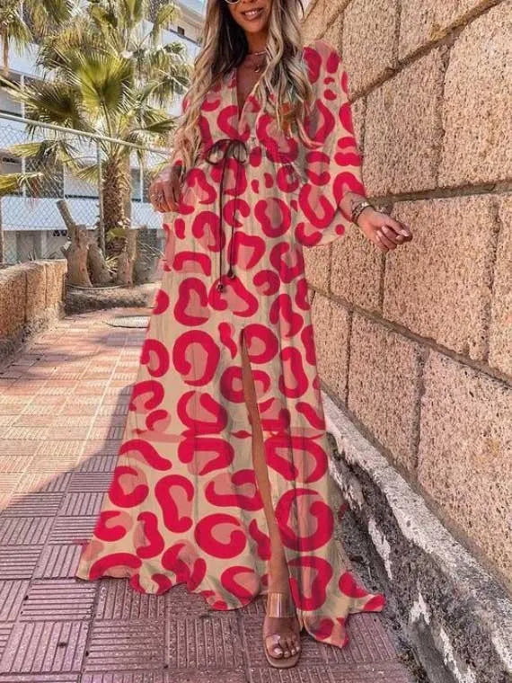 Selena - Losse maxi jurk met bloemenprint voor dames