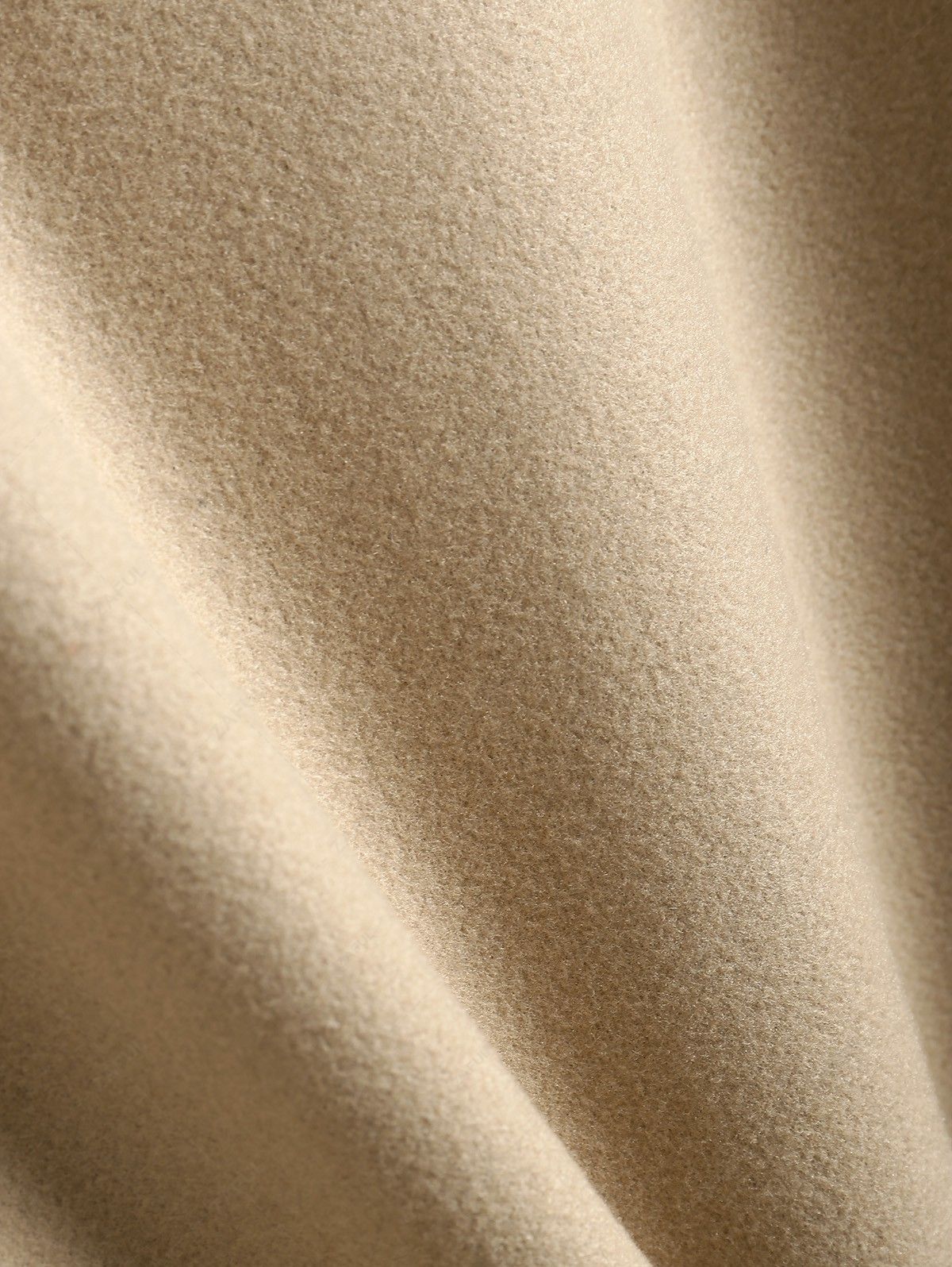 Effen Dubbelgeknoopt Coat met Zakontwerp - Licht Beige