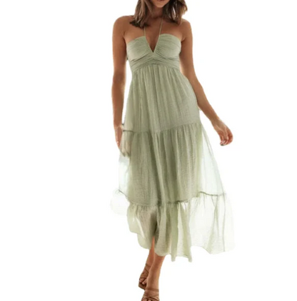 Gina - Boheemse zomer chiffon strapless jurk