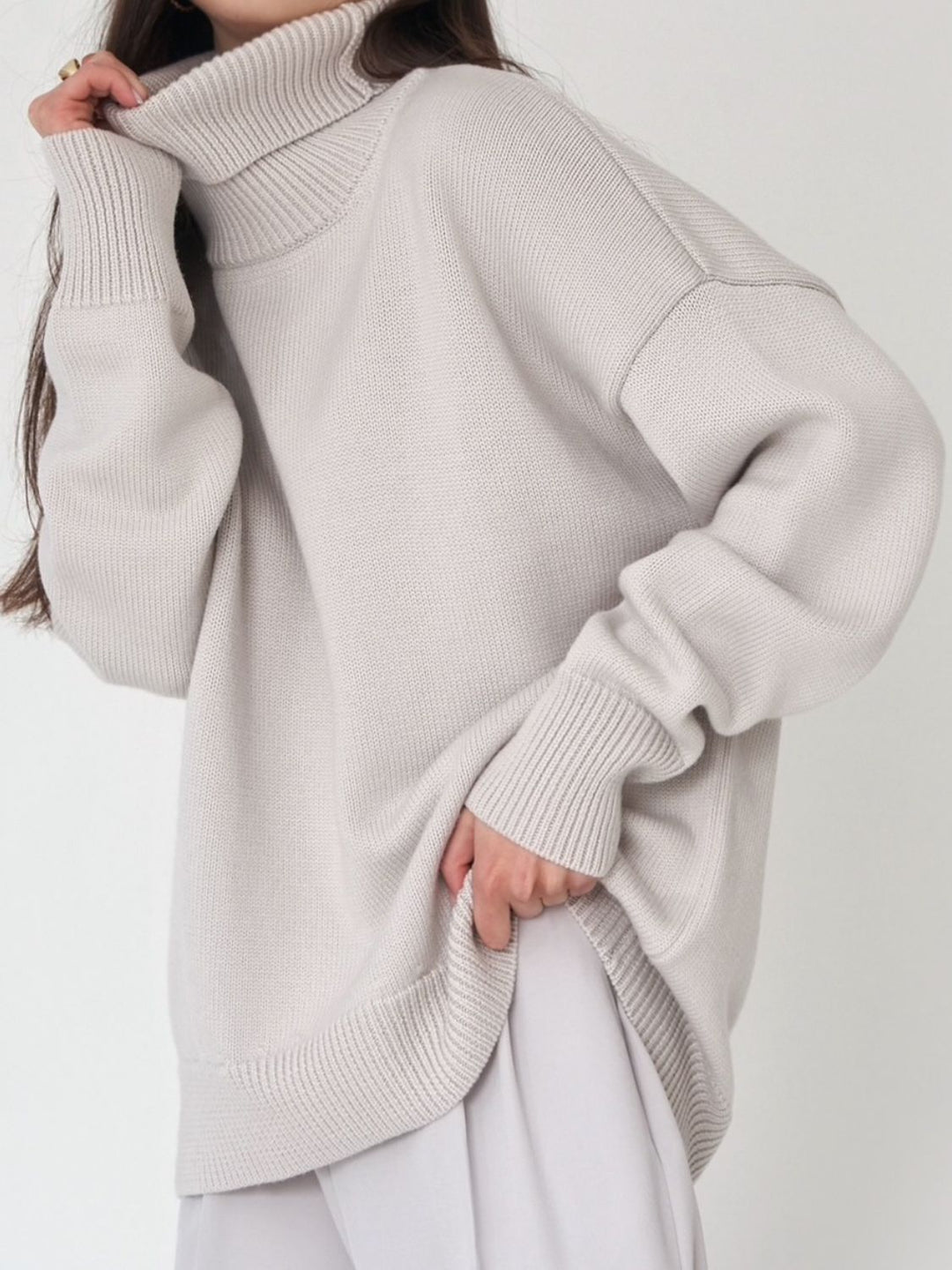 Dames coltrui met ruim ontwerp, perfect voor koude dagen