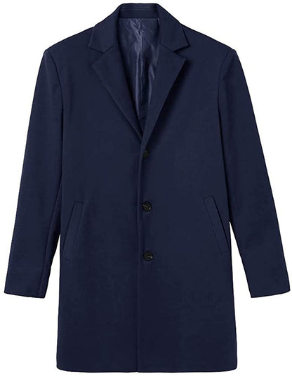 Stijlvolle en praktische wintertrenchcoat met knopen voor moderne mannen.