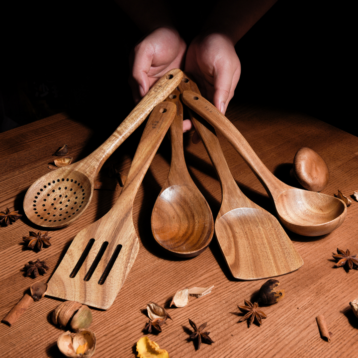 Keukenset geïnspireerd op het bos met uniek ontwerp