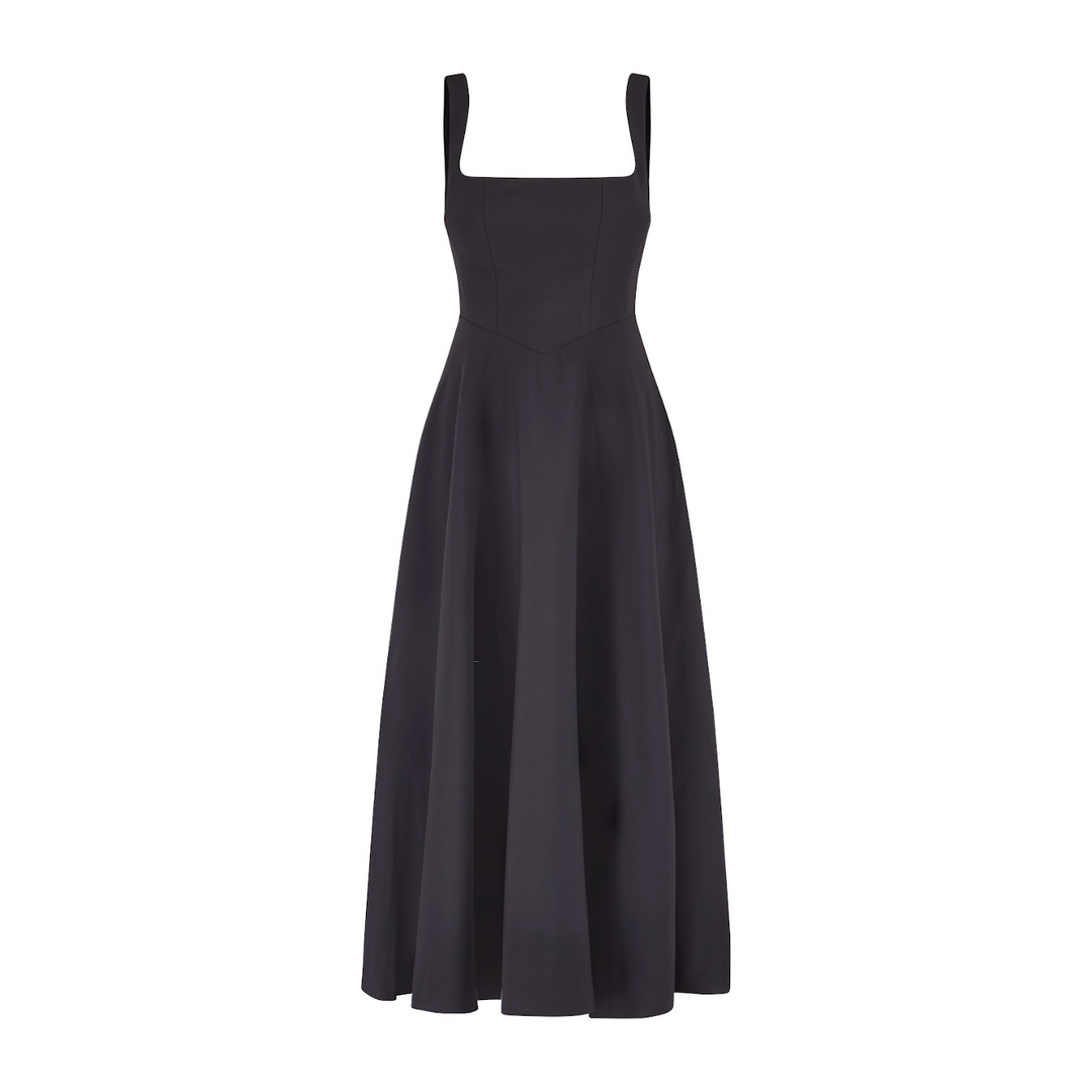 Elegante midi jurk voor dames met tijdloos en verfijnd ontwerp