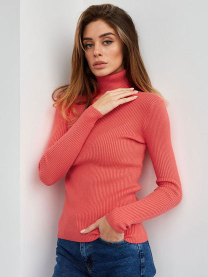 Dames Turtleneck Pullover - Essentiële Trui voor de Herfst van Hoogwaardige Brei