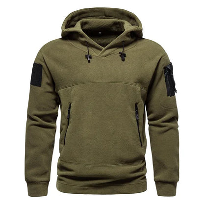 Heren Hoodie in Effen Kleur met Lange Mouwen