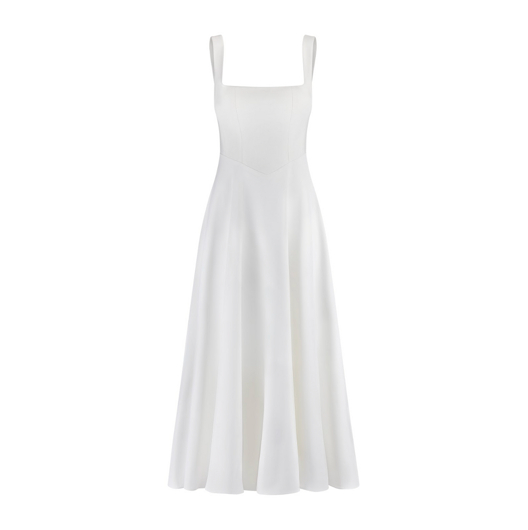 Elegante midi jurk voor dames met tijdloos en verfijnd ontwerp