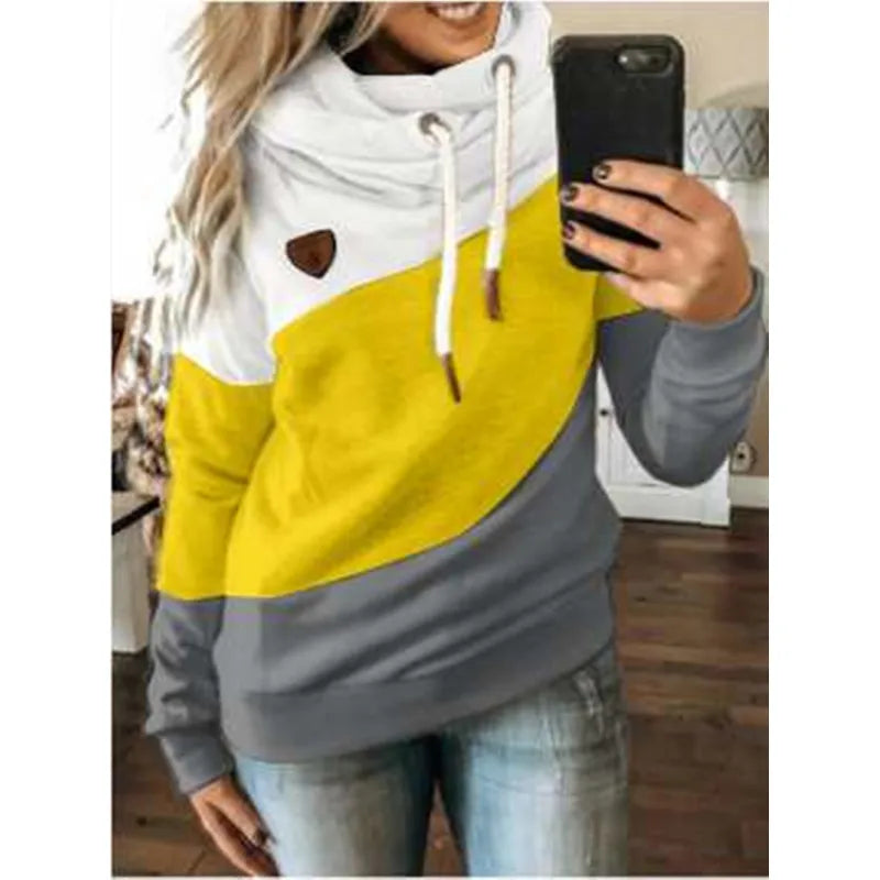 Relaxte hoodie met lange mouwen