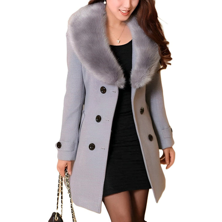 Warme en stijlvolle damesjas met elegante kragen
