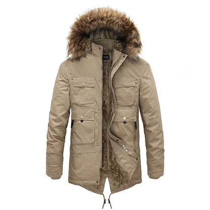 Winterjas voor Heren - Dikke Hooded Parka met Afneembare Voering | Warme Windjack | Oversized Modieuze Jas