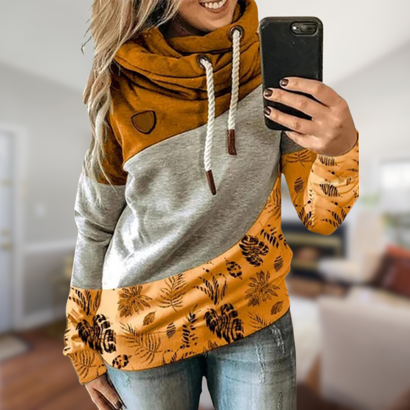 Relaxte hoodie met lange mouwen