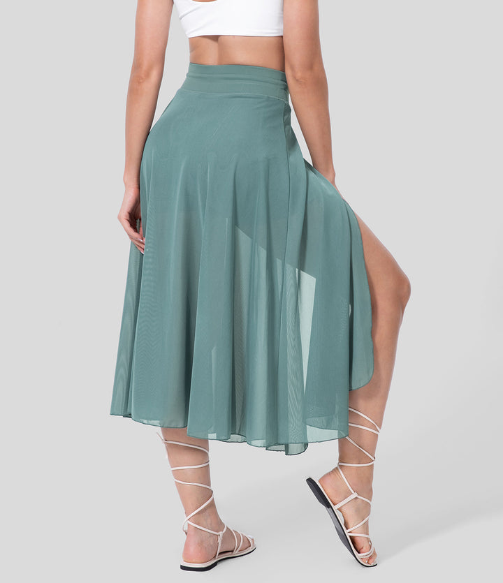 Taillehoge 2-in-1 Rok in Elegante Stijl