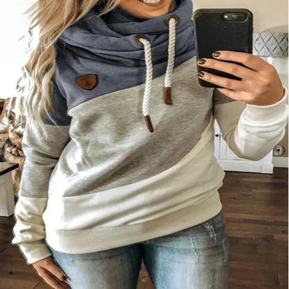 Relaxte hoodie met lange mouwen