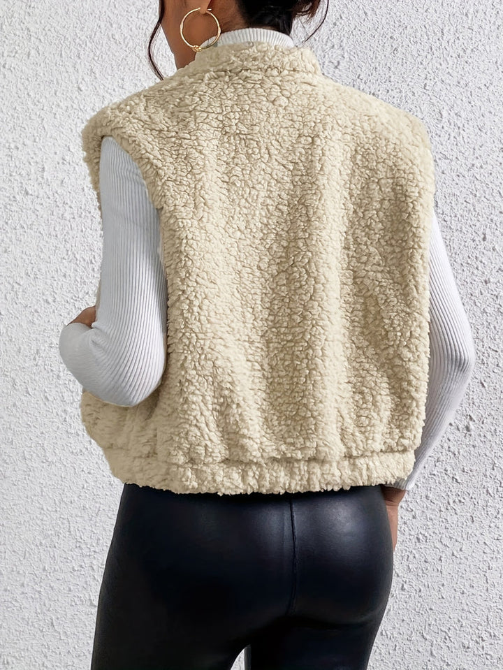Zachte en comfortabele damesgilet met rits, ideaal voor dagelijks gebruik