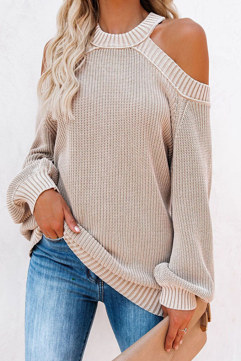 Cold Shoulder Sweater met Stijlvol Design