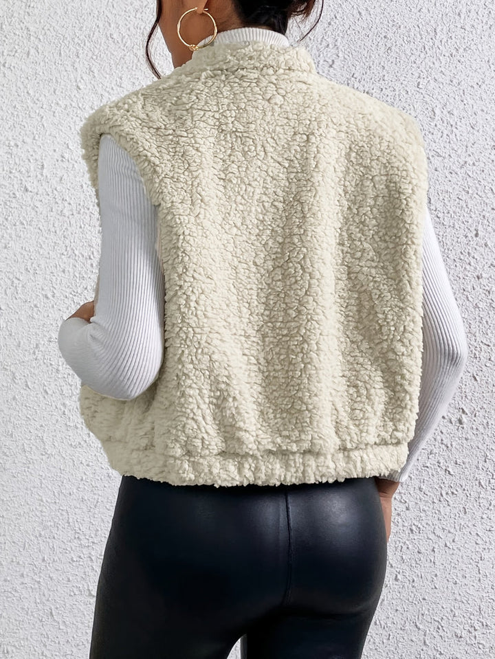 Zachte en comfortabele damesgilet met rits, ideaal voor dagelijks gebruik