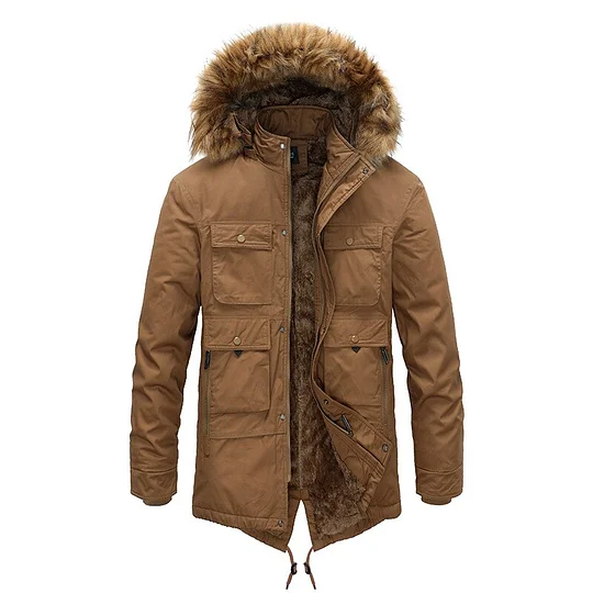 Winterjas voor Heren - Dikke Hooded Parka met Afneembare Voering | Warme Windjack | Oversized Modieuze Jas