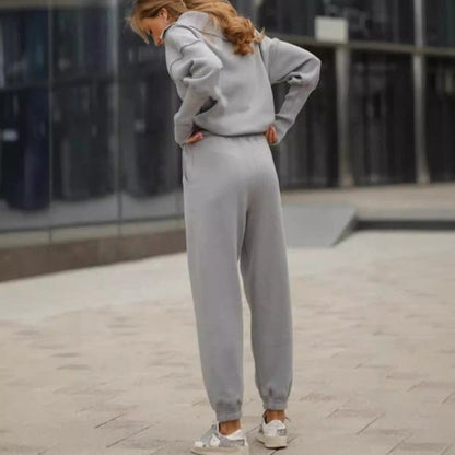 Tweedelig Set: Top met Halve Rits en Joggingbroek