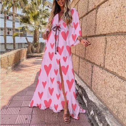 Selena - Losse maxi jurk met bloemenprint voor dames