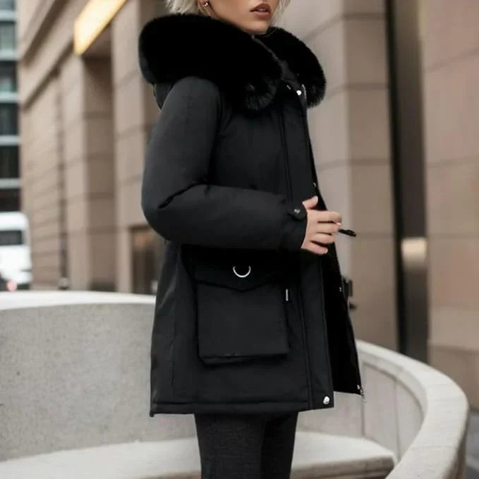 Winterjas voor dames met capuchon