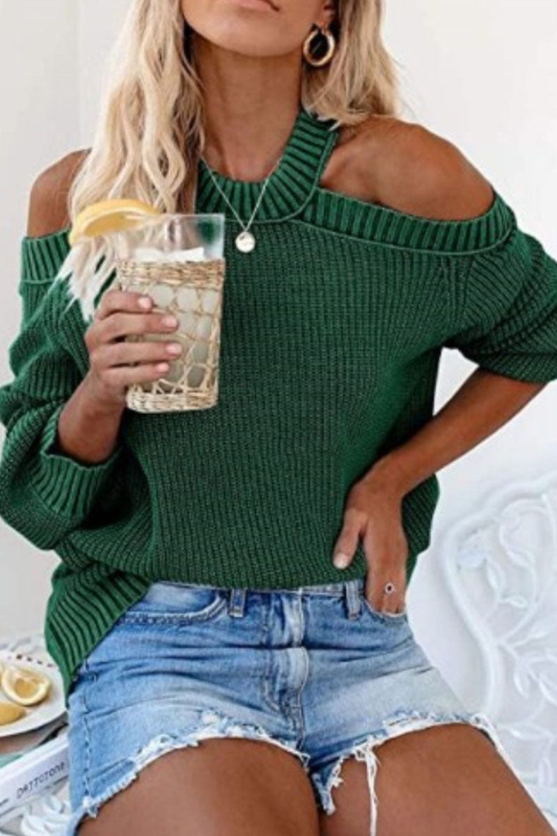 Cold Shoulder Sweater met Stijlvol Design