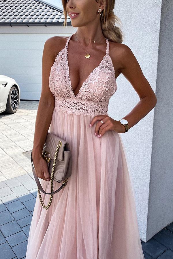 Avondjurk voor dames met plooien en open rug in elegante maxi lengte