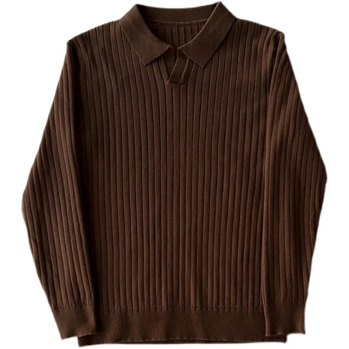 Lange mouwen herenpolo met moderne nonchalant uitstraling