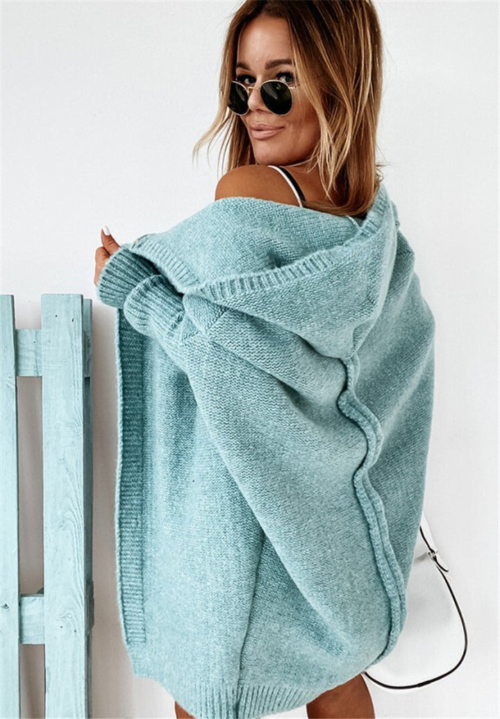 Damesvest met ruime capuchon, stijlvol en comfortabel