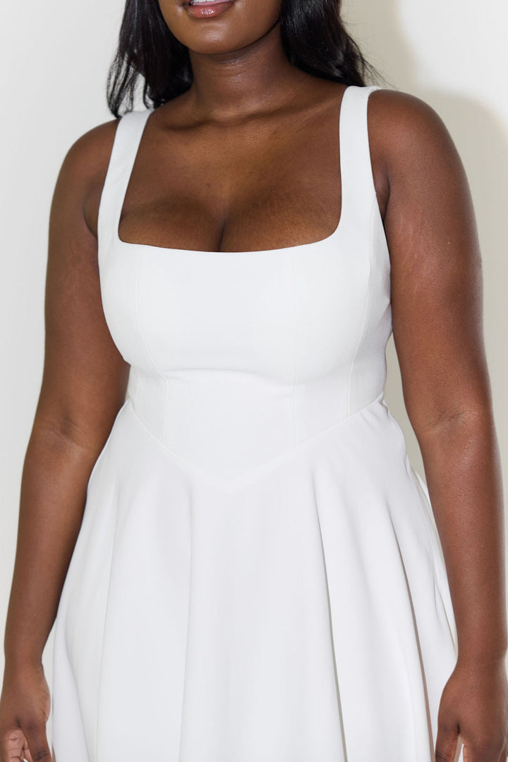 Elegante midi jurk voor dames met tijdloos en verfijnd ontwerp