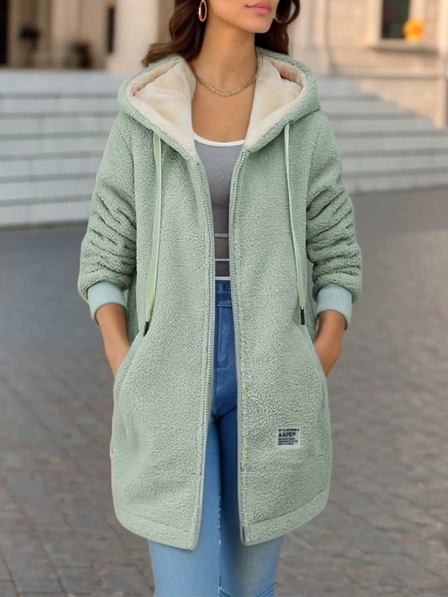 Warme Sherpa Hoodie met Rits - Comfortabel en Modieus