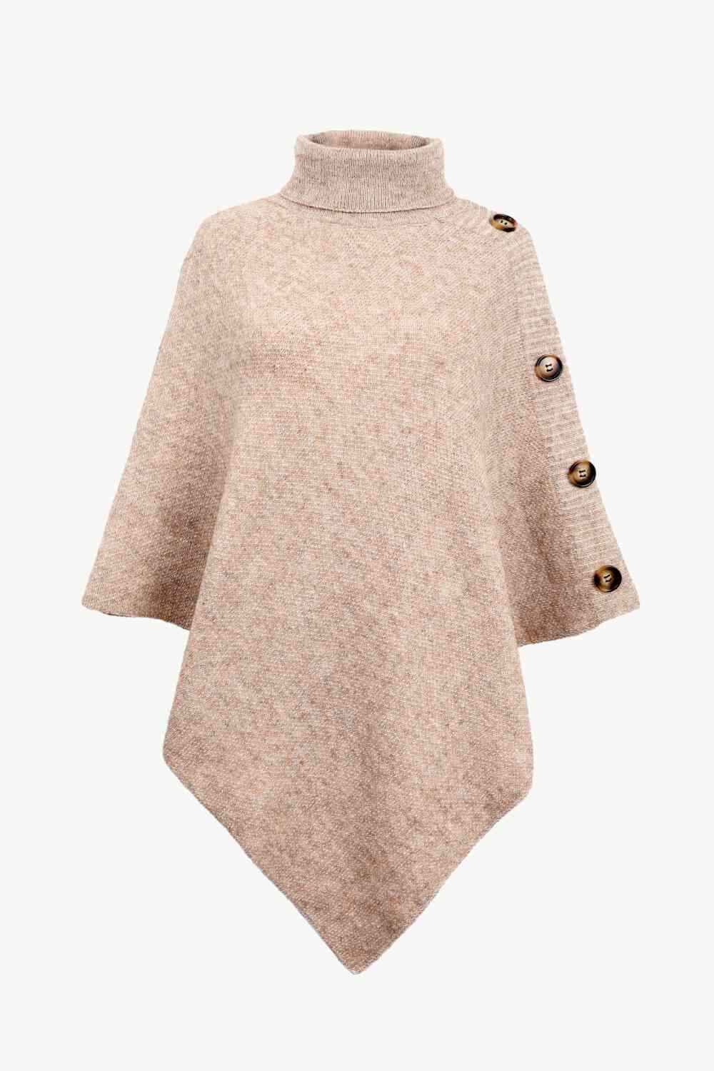 Stijlvolle Coltrui Poncho met Knoopdetails - Comfort en Mode