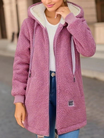 Warme Sherpa Hoodie met Rits - Comfortabel en Modieus