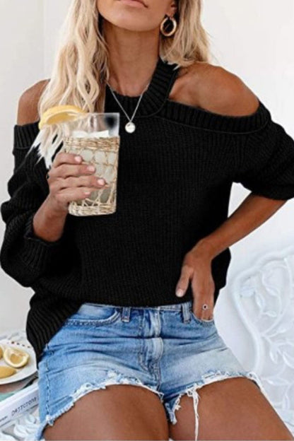 Cold Shoulder Sweater met Stijlvol Design