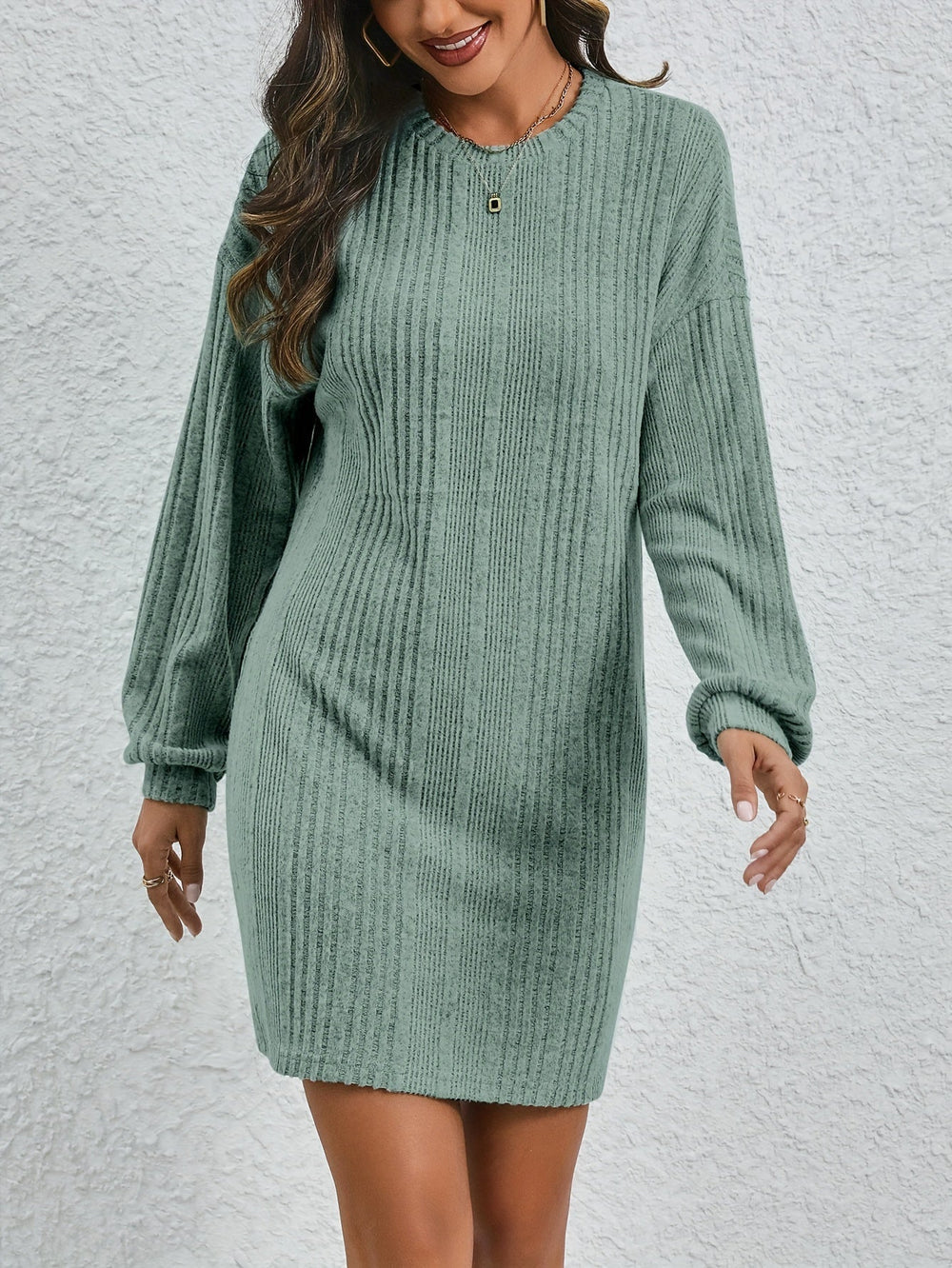 Stijlvolle jurk in trui-design voor dames