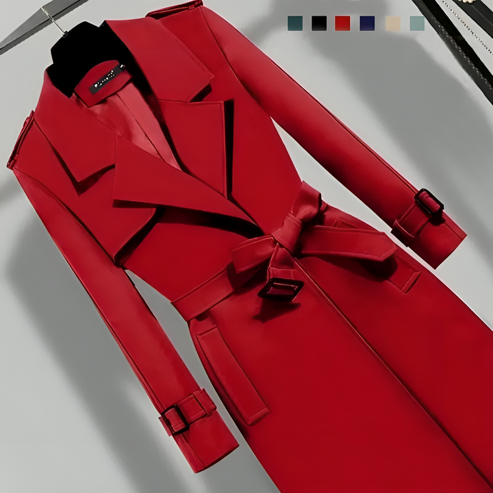 Stijlvolle dames trenchcoat voor de herfst met slanke pasvorm