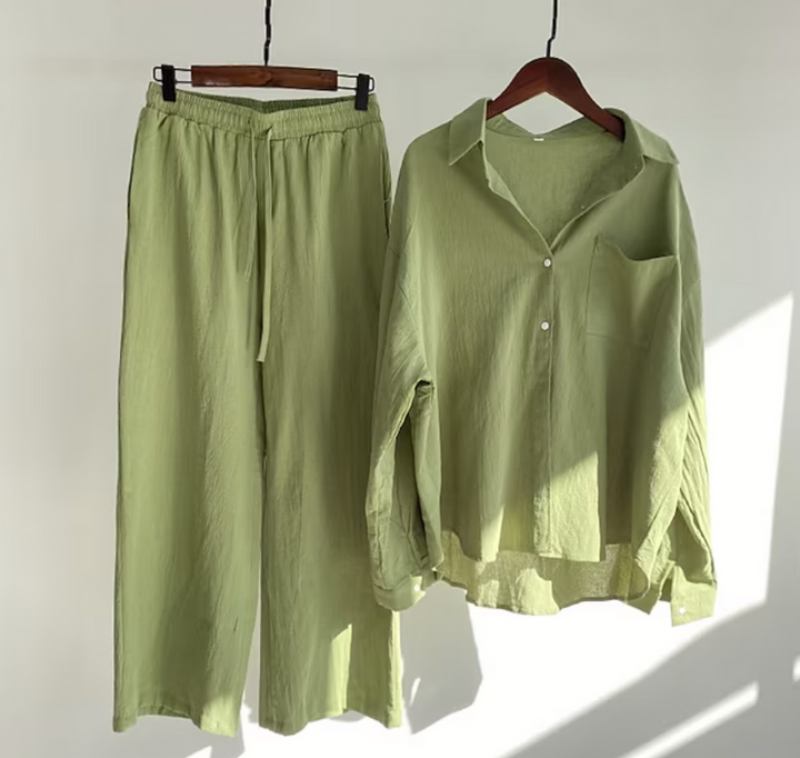 Stijlvolle Dames Zomerset met Blouse en Broek