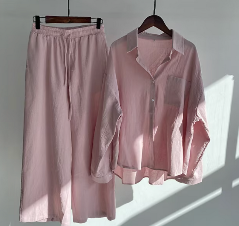 Stijlvolle Dames Zomerset met Blouse en Broek